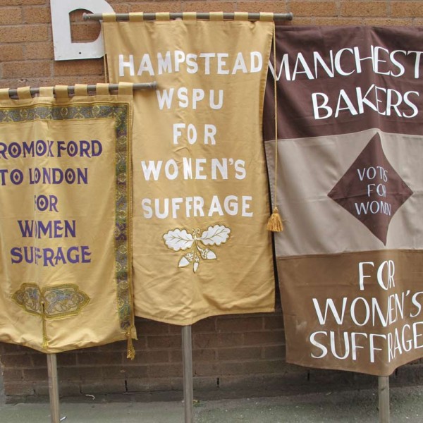 banners for SUFFRAGETTE